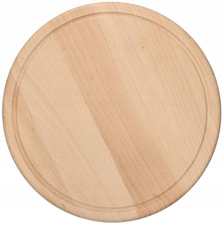 deska okrągła drewniana kuchenna do krojenia - fi 30 cm